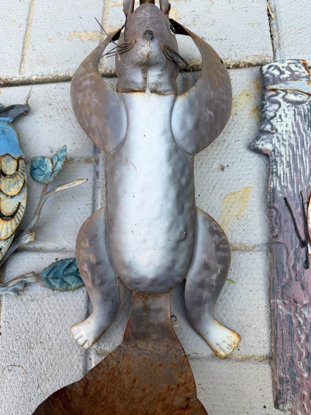 Metal Squirrel and Bird Wall Decor- all for 20$ - photo 2