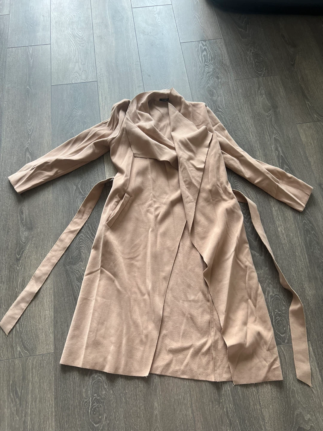 Temptation beige wrap coat
