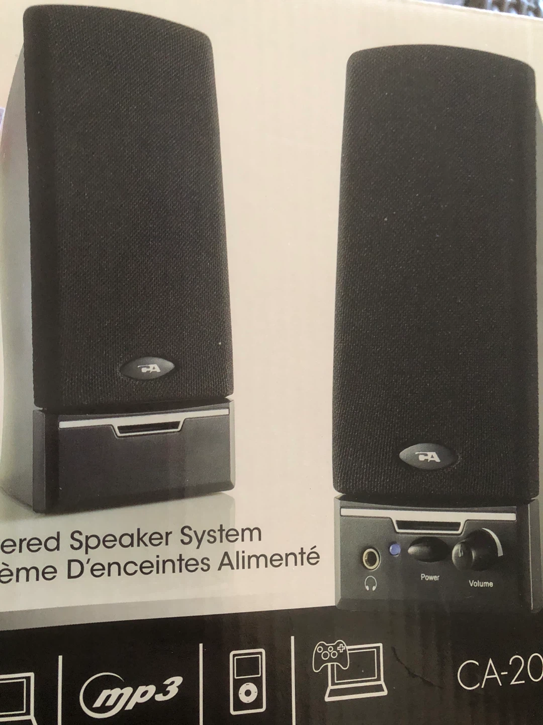 Cyber Acoustics CA-2012 2.0 Powered Speaker System