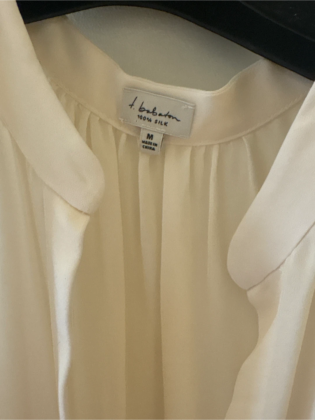 Babaton 100% Silk Sleeveless Dress Medium White - photo 2