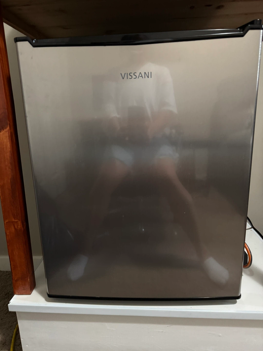 Vissani Stainless Steel Mini Refrigerator
