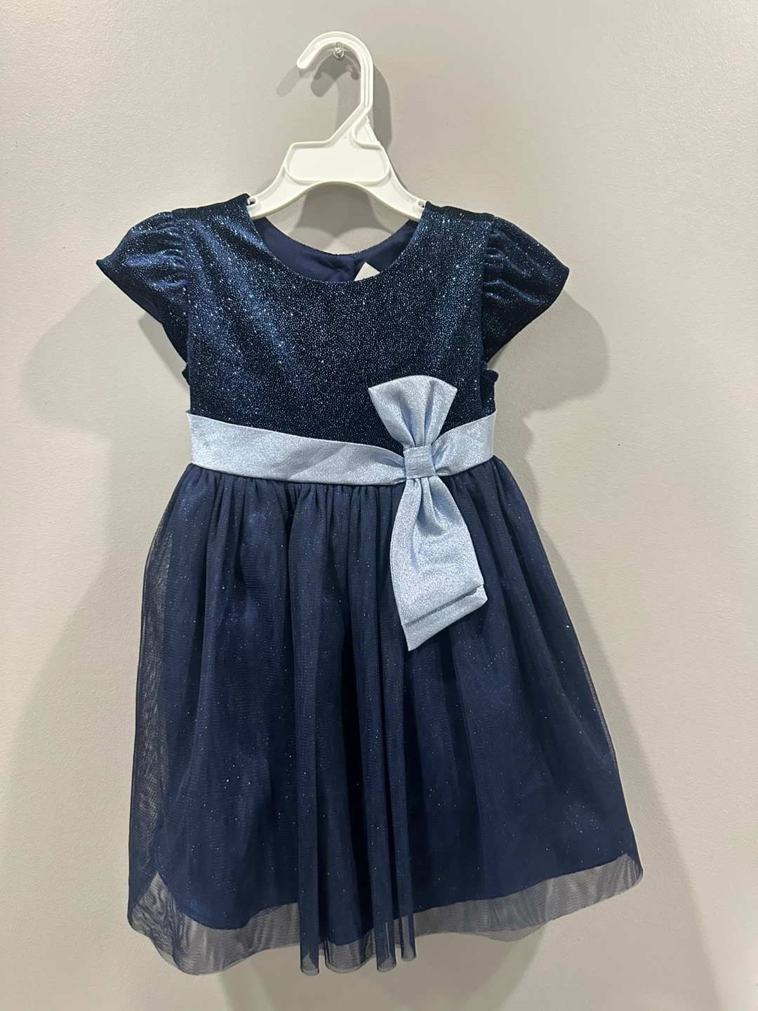Jona Michelle Navy Sparkle Dress Size 3