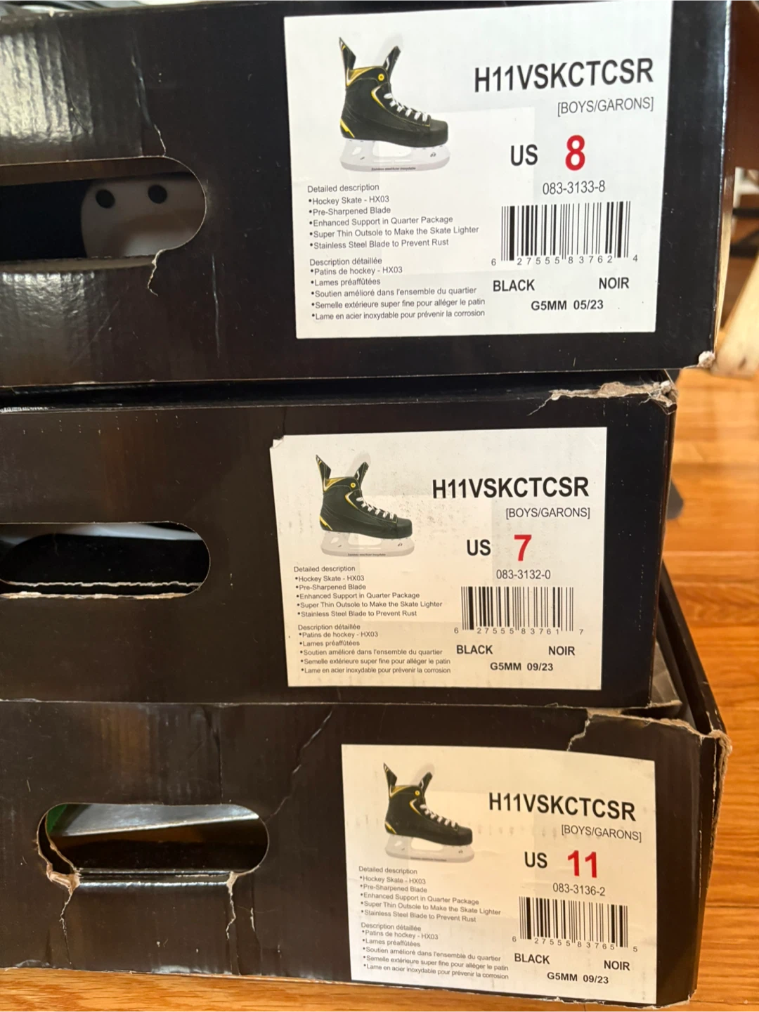 VIC H11VSKCTCSR Boys Hockey Skates Size 11 - photo 2