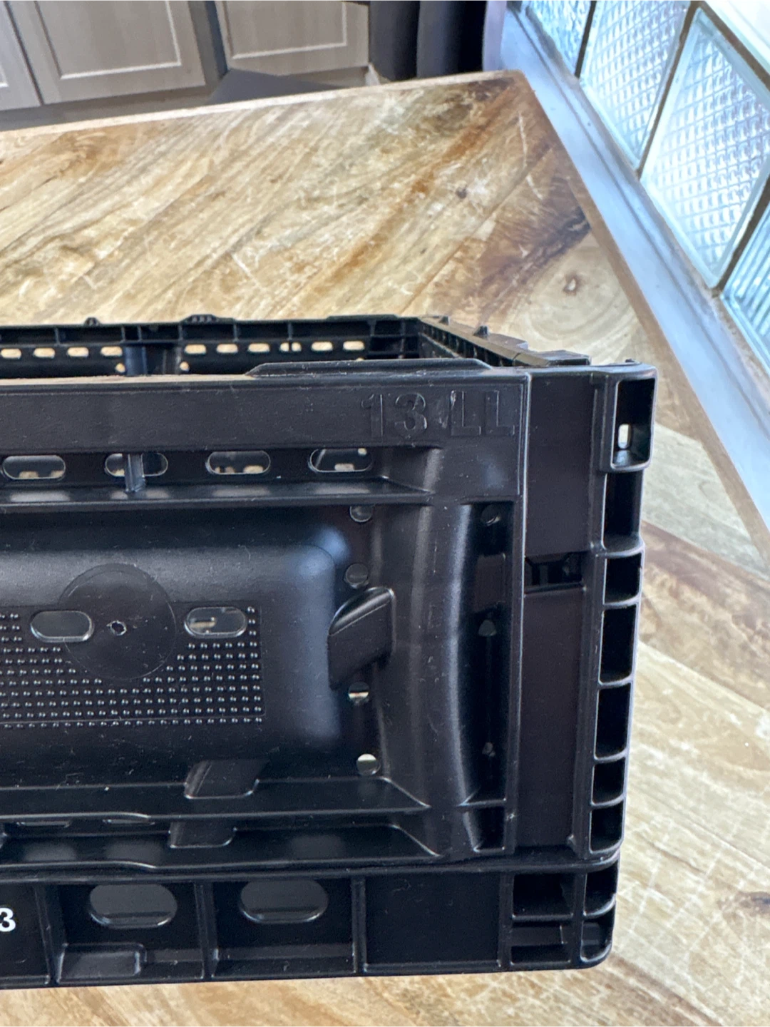 3 Black Collapsible Storage Crate 13L - photo 2