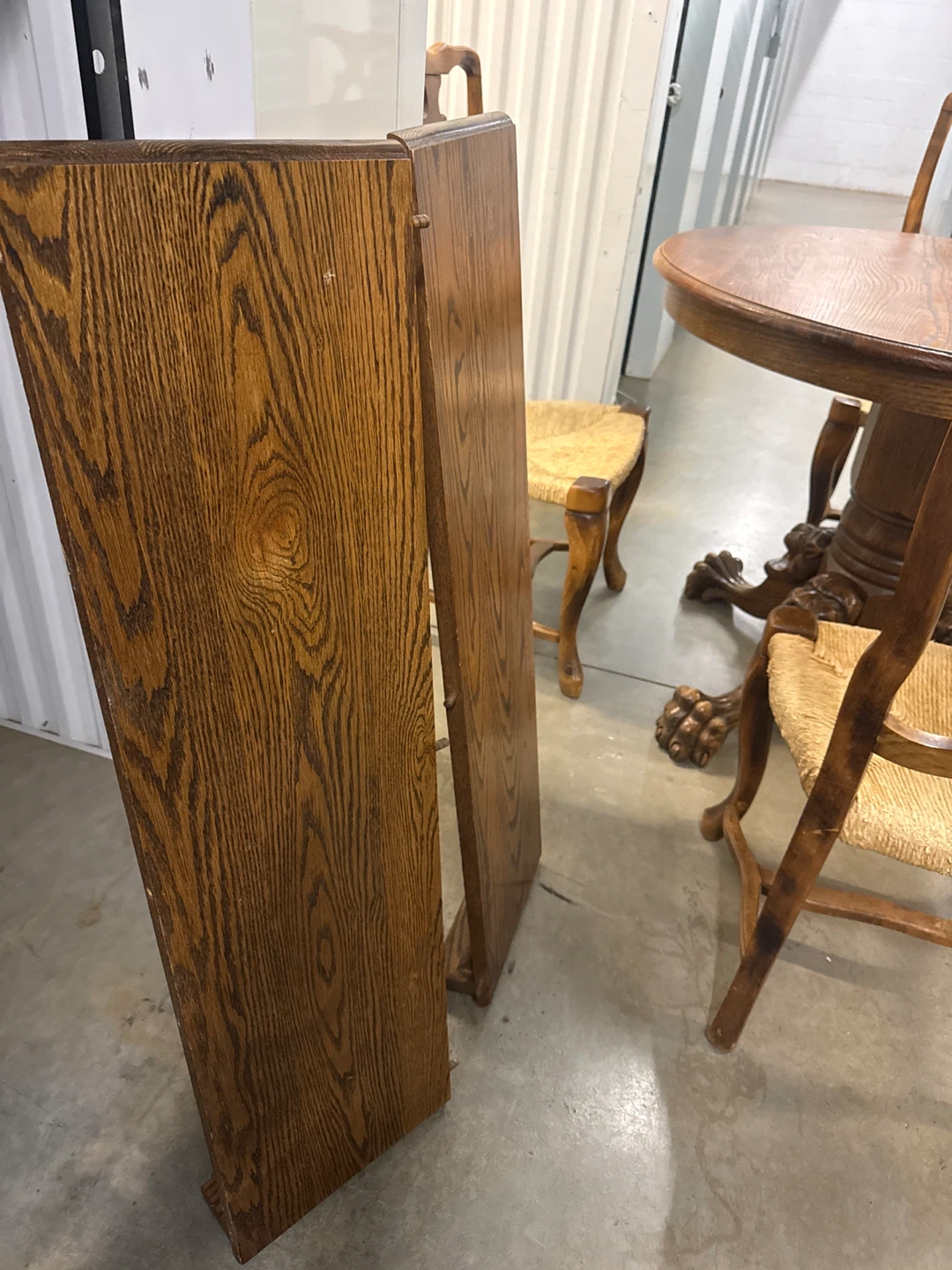 Vintage Oak Dining Table and Chairs Set with extension - photo 4