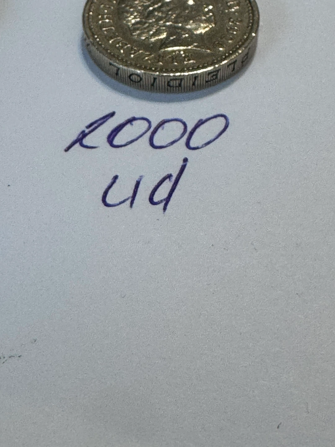 Collection of British Pounds upside down (1983-2001) - photo 4