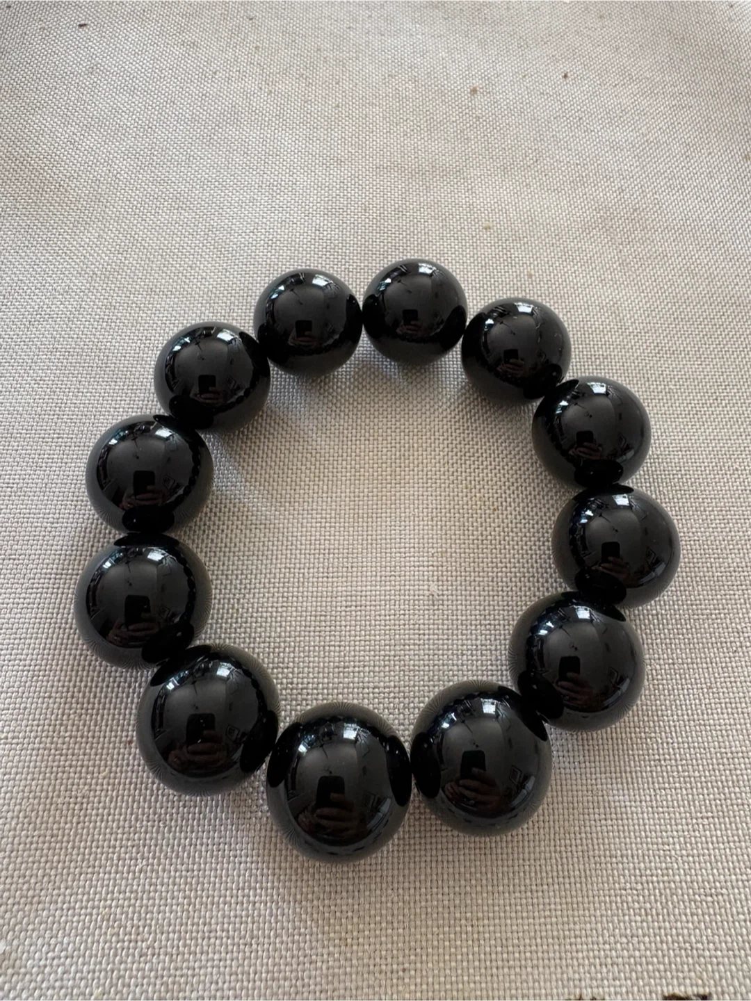 Black Beaded Bracelet - photo 2