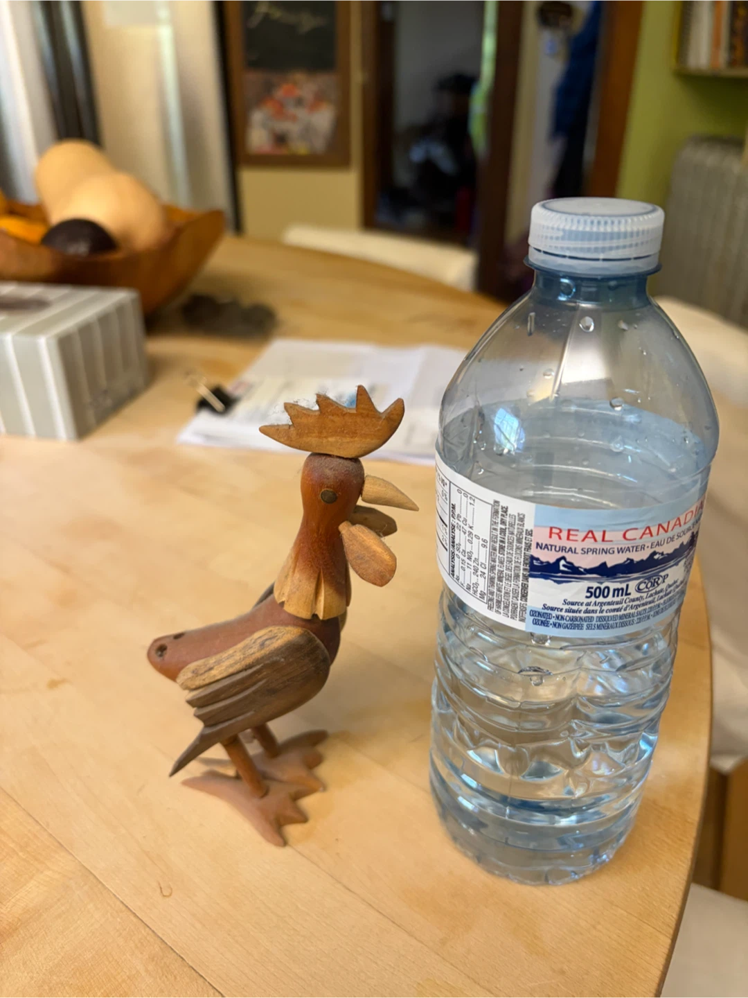 Wooden Rooster Figurine Costa Rican - photo 2