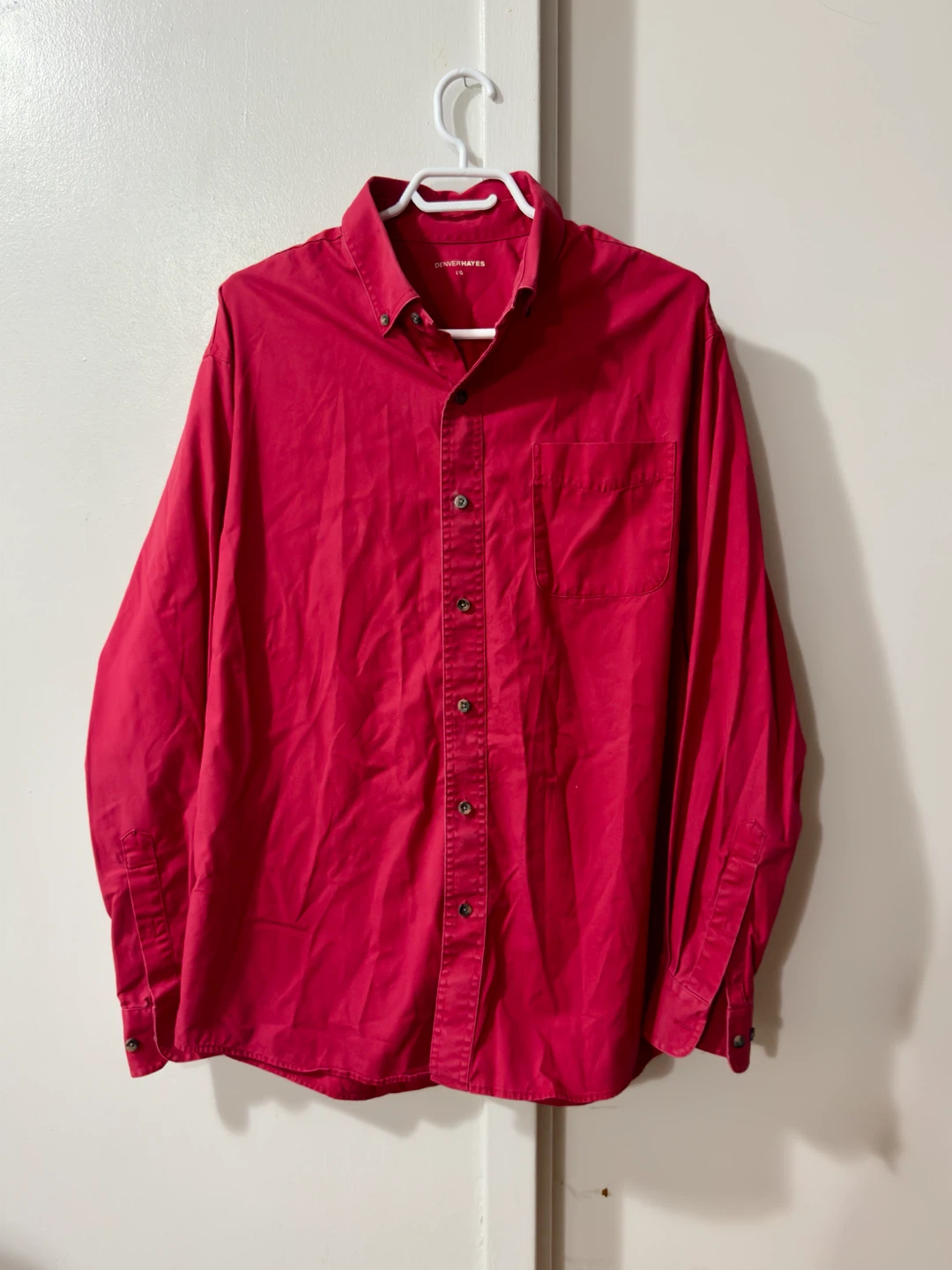 Denver Hayes Long Sleeve Button-Up Shirt - L