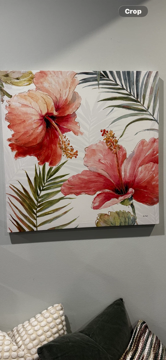 Canvas Wall Art - Hibiscus Floral Print