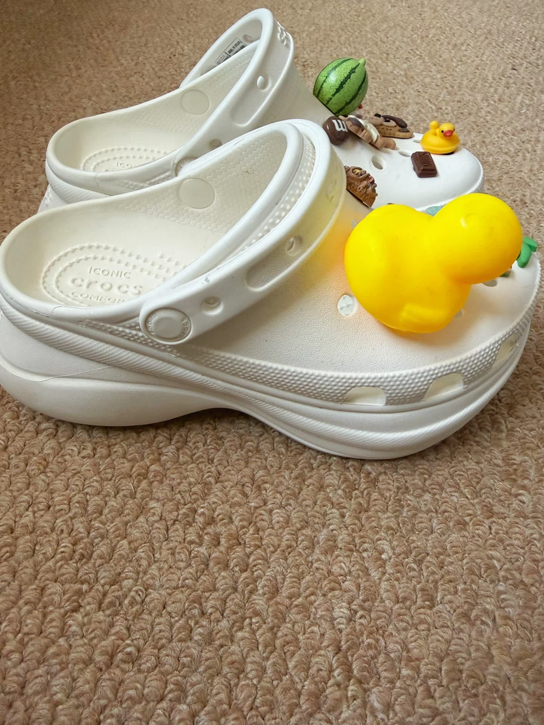 White Crocs Bae Clog with Charms - photo 2