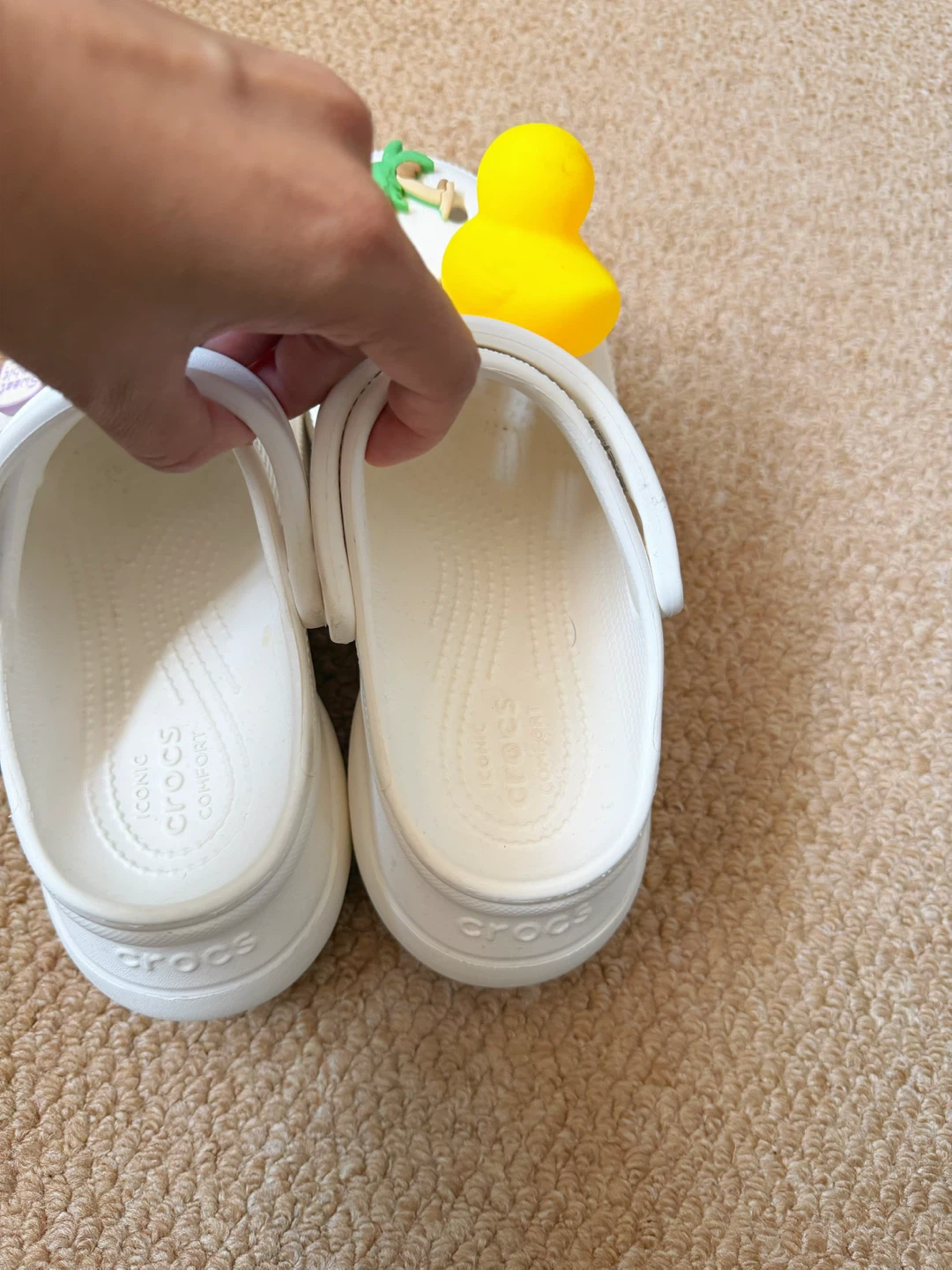 White Crocs Bae Clog with Charms - photo 4