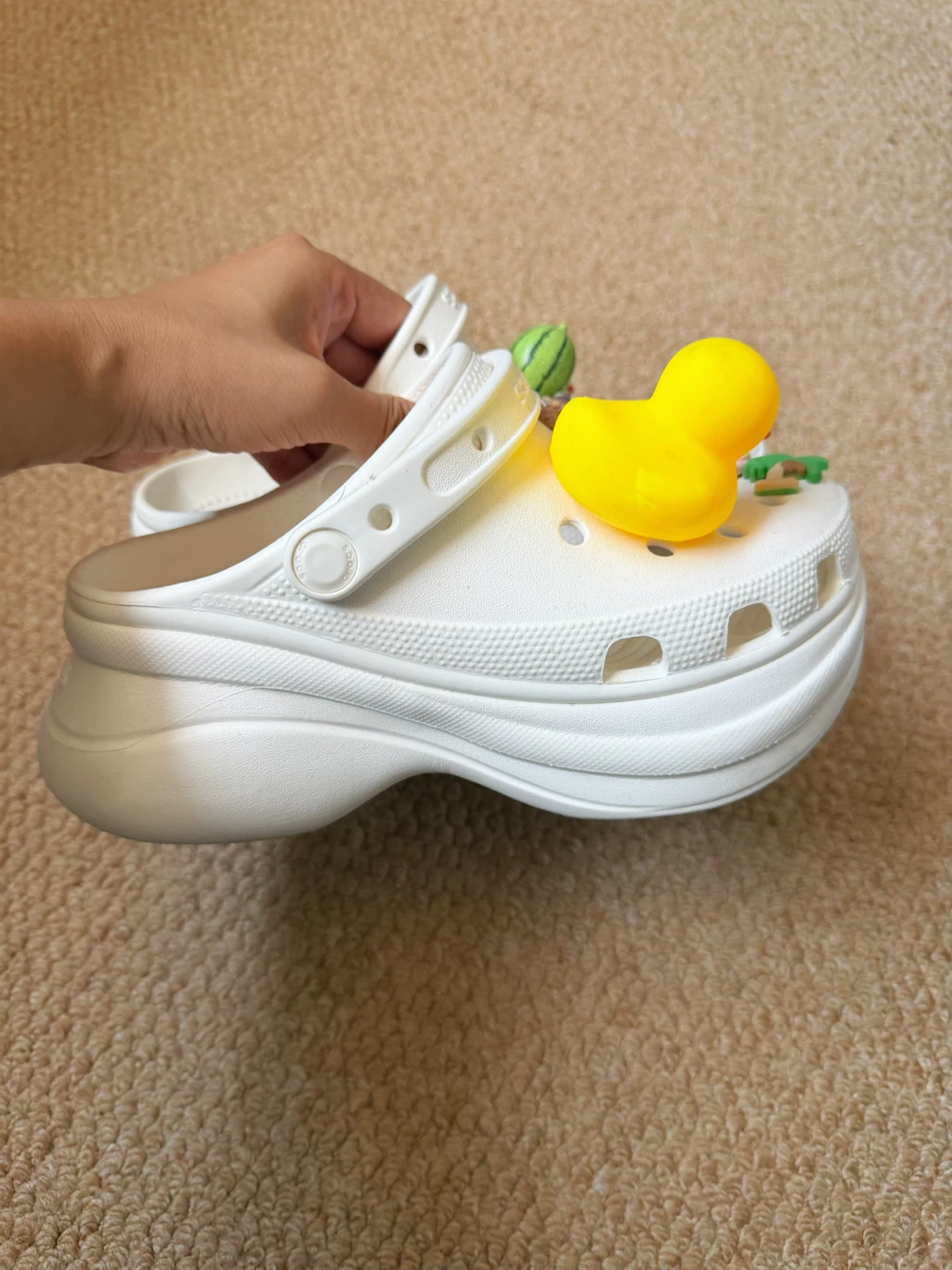 White Crocs Bae Clog with Charms - photo 5