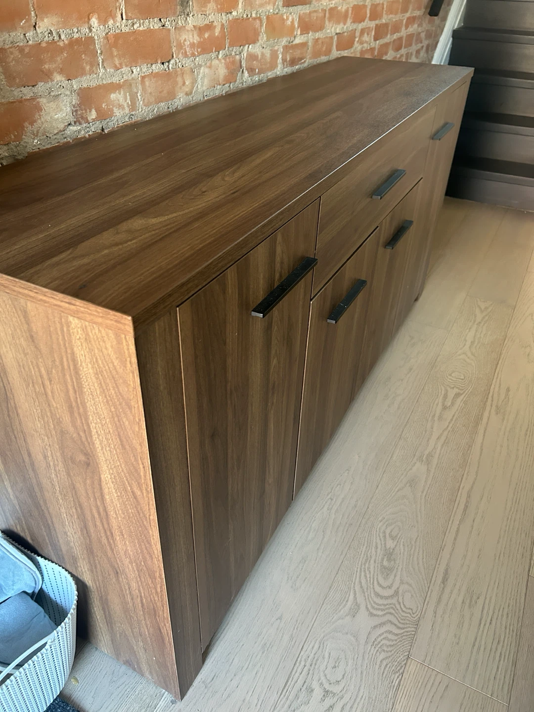 Modern Walnut Sideboard Buffet with Storage - photo 2