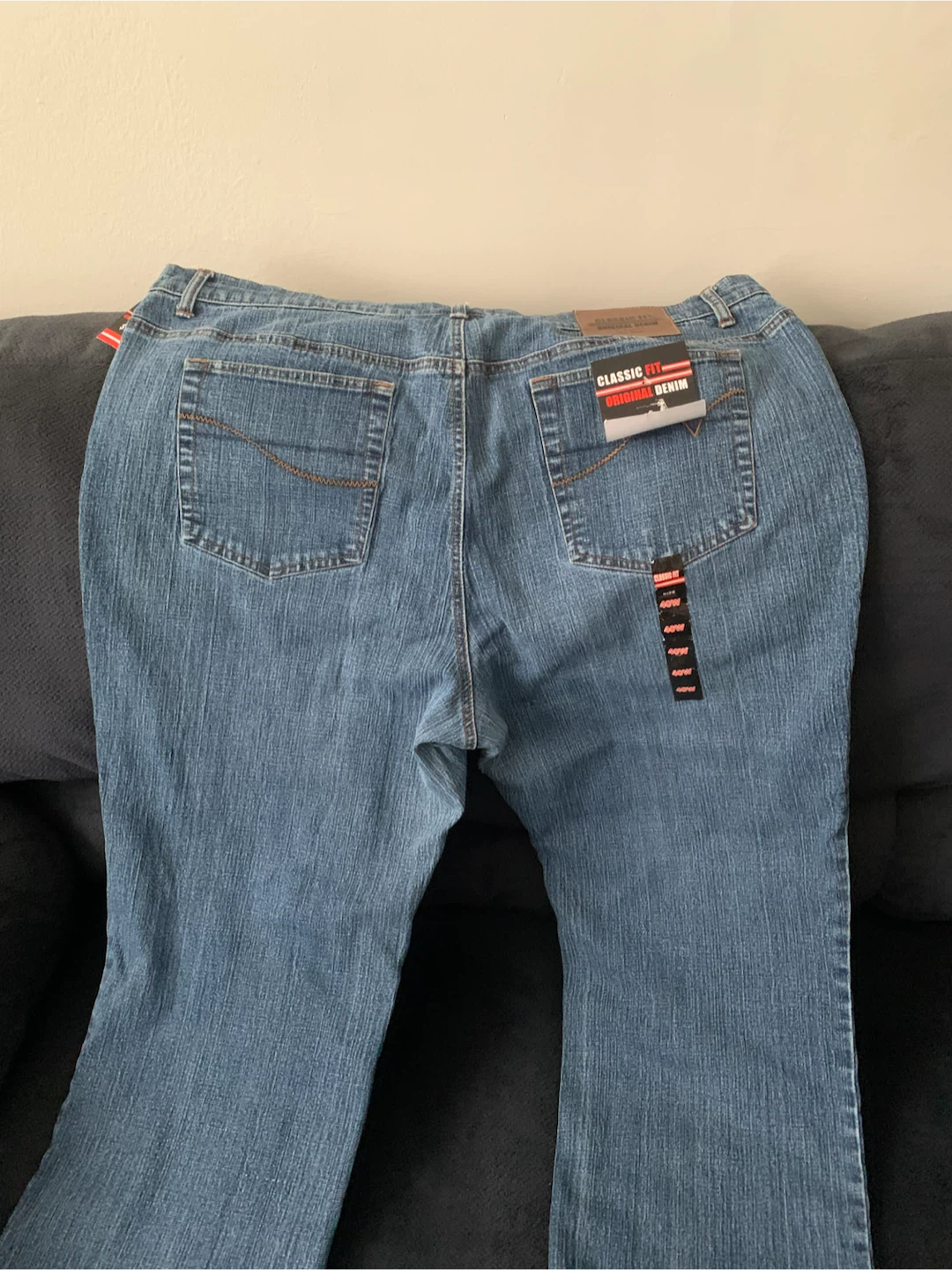 Classic Fit Original Denim Jeans Size 40W