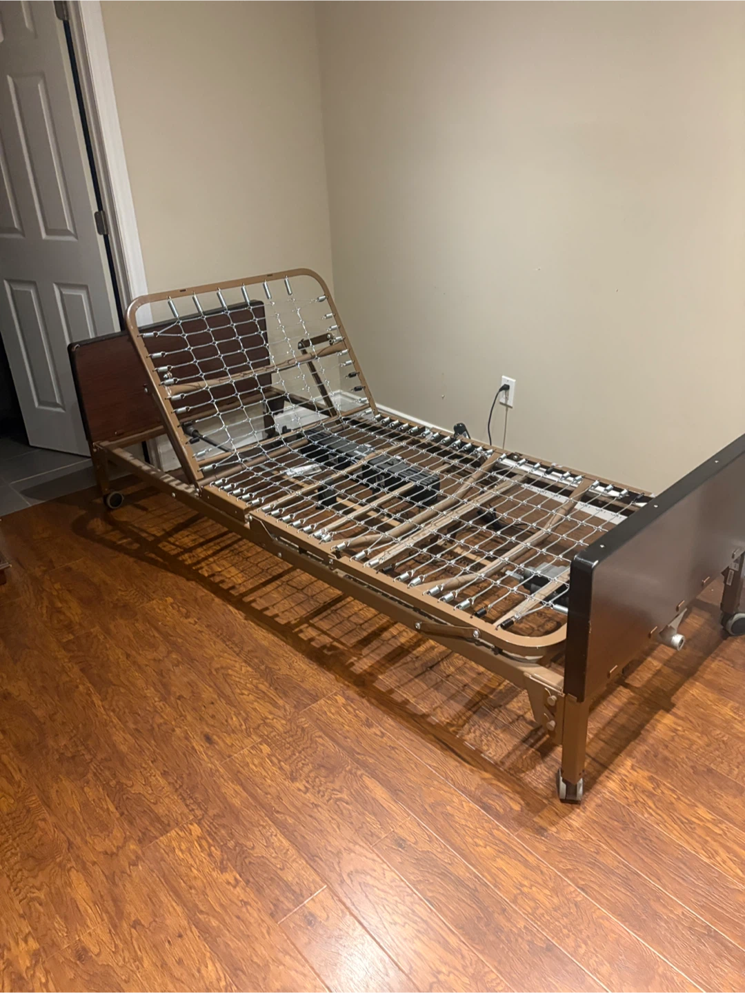 Hospital Bed Frame with Wheels