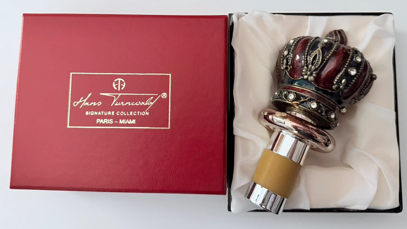Hans Turnwald Crystal Crown Bottle Stopper