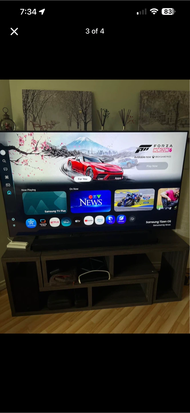65” Samsung Smart TV MODEL QN65Q60DAFXZ