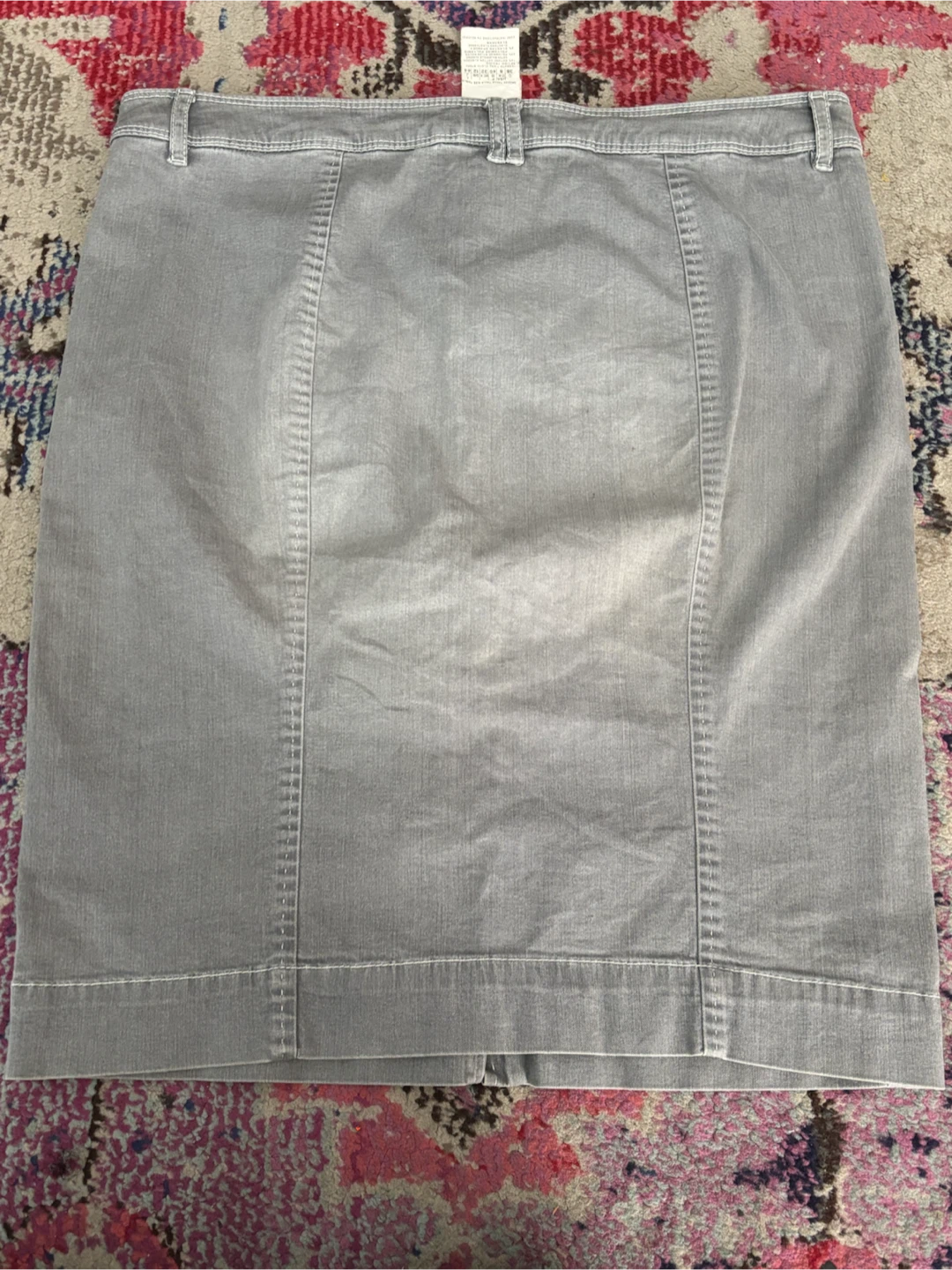 MARELLA Grey Denim Pencil Skirt Size 8 - photo 3