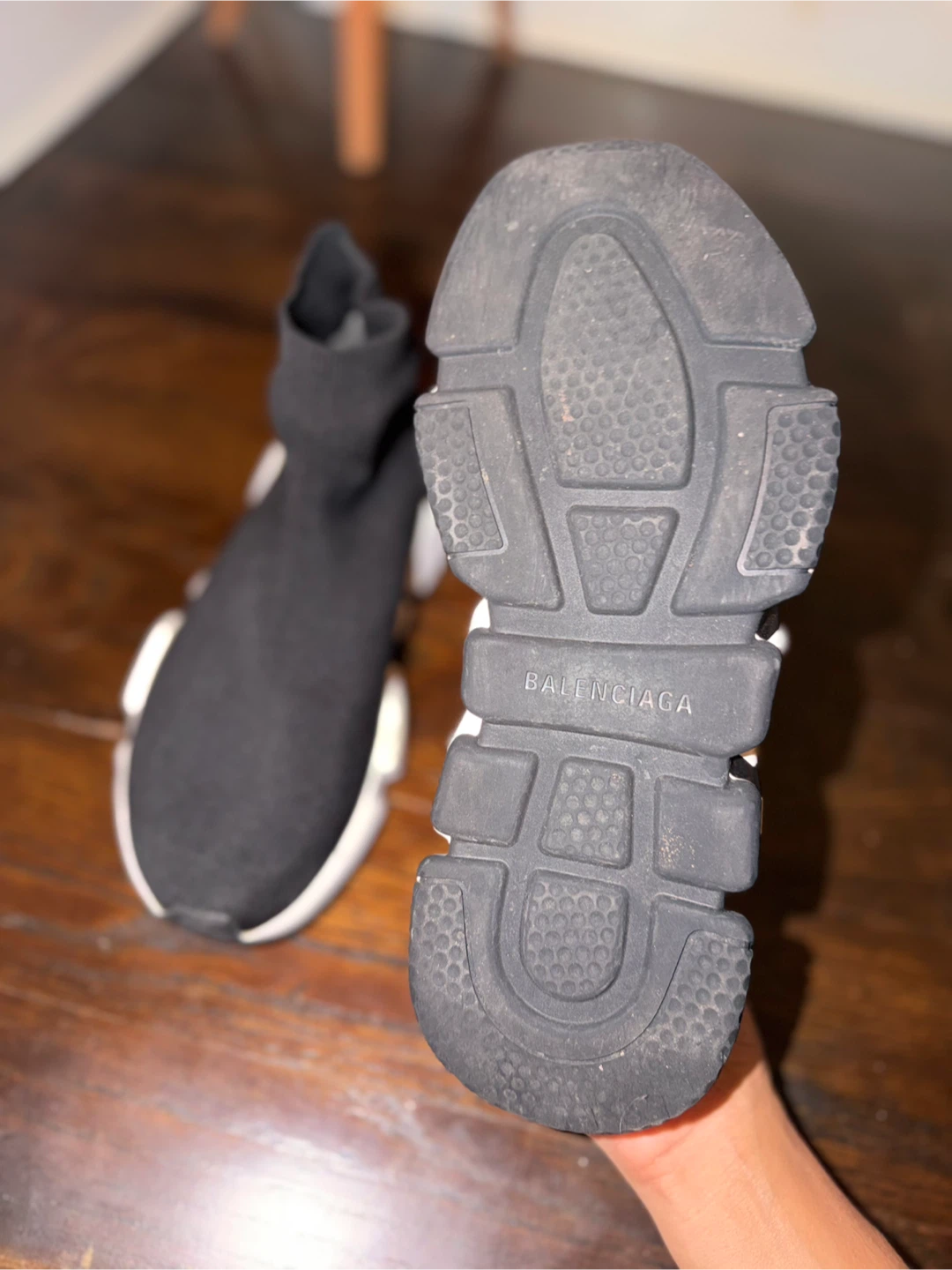 Balenciaga Speed Midsole Graffiti Sneaker Black White - photo 3