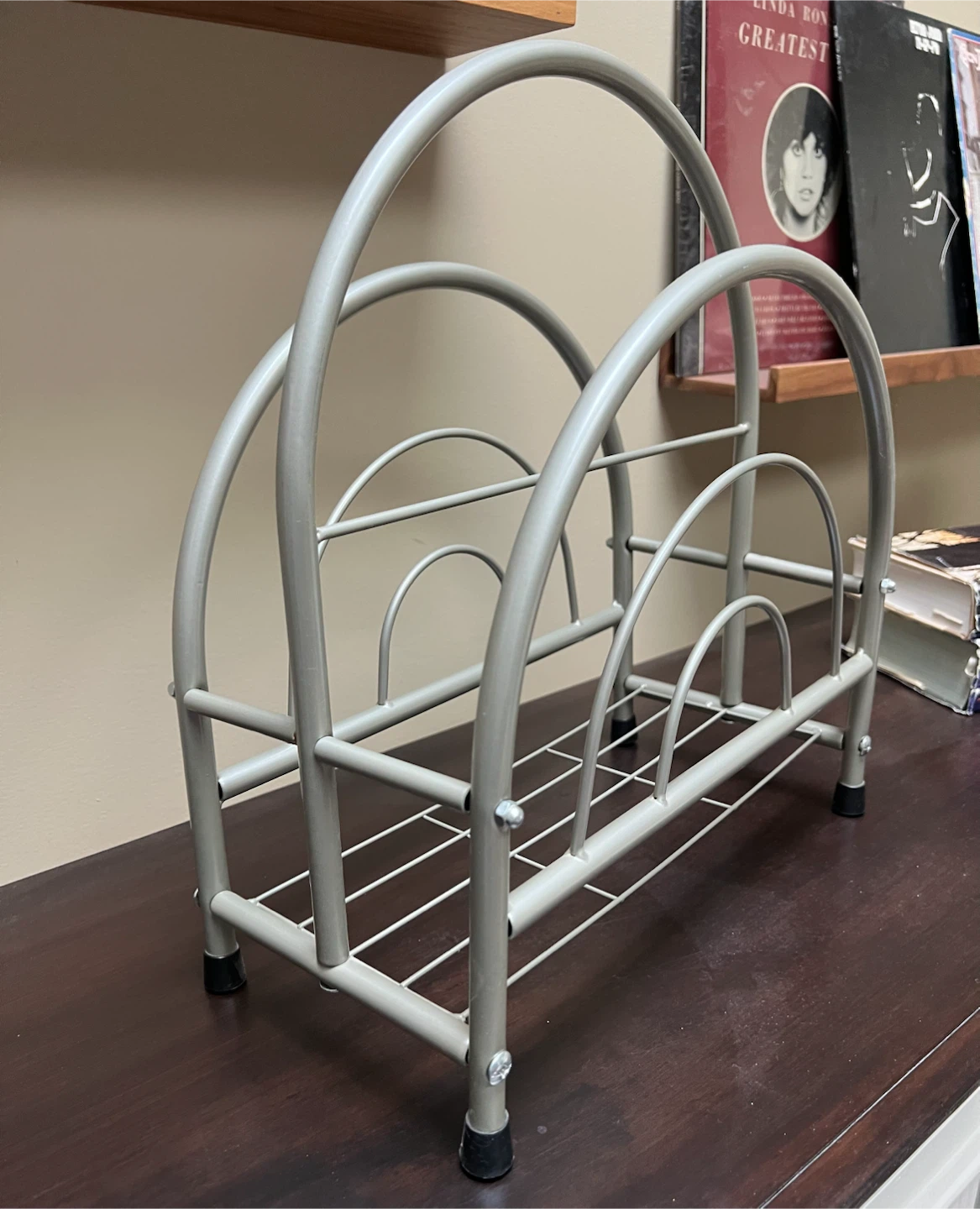 Vintage Vinyl Record & Magazine Holder/Rack - photo 2