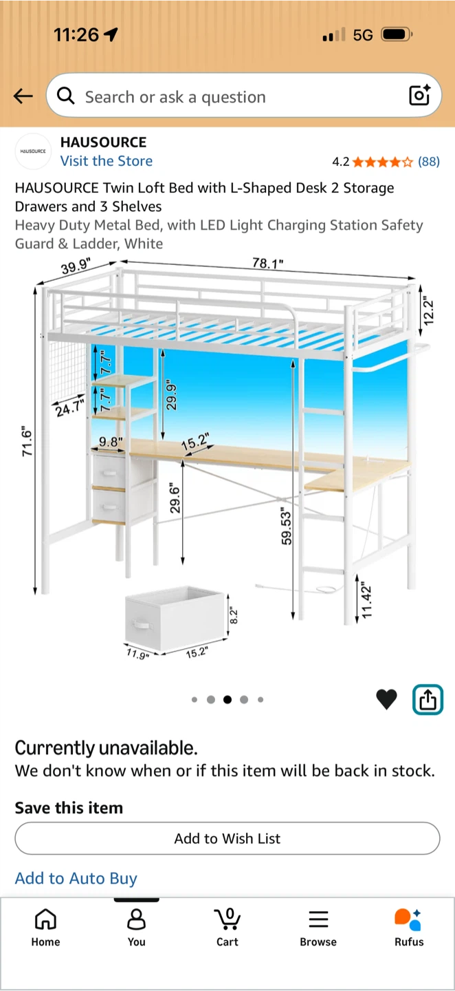 Twin loft bed - photo 3