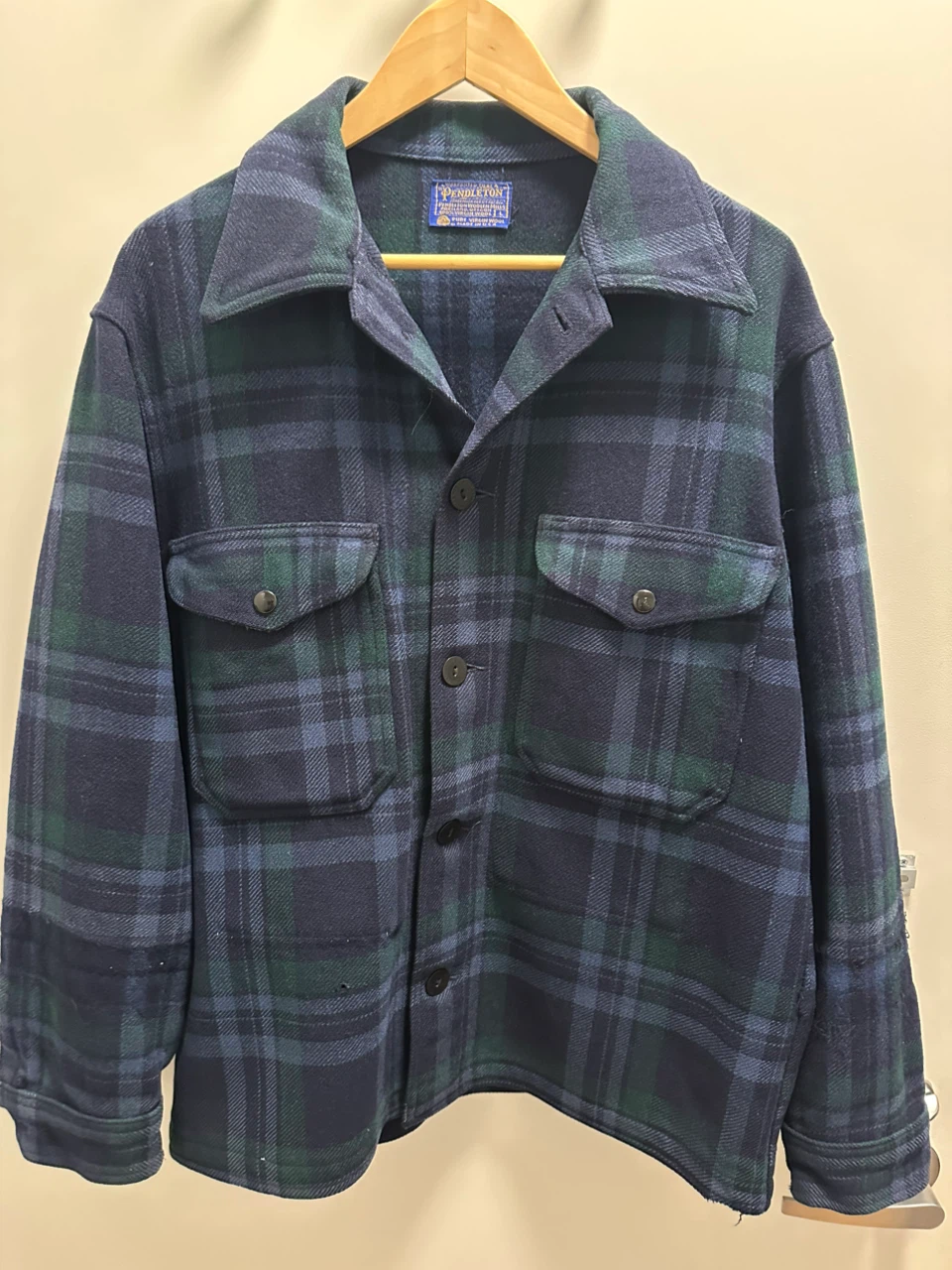 Pendleton Plaid Wool Shirt Jacket - Size L