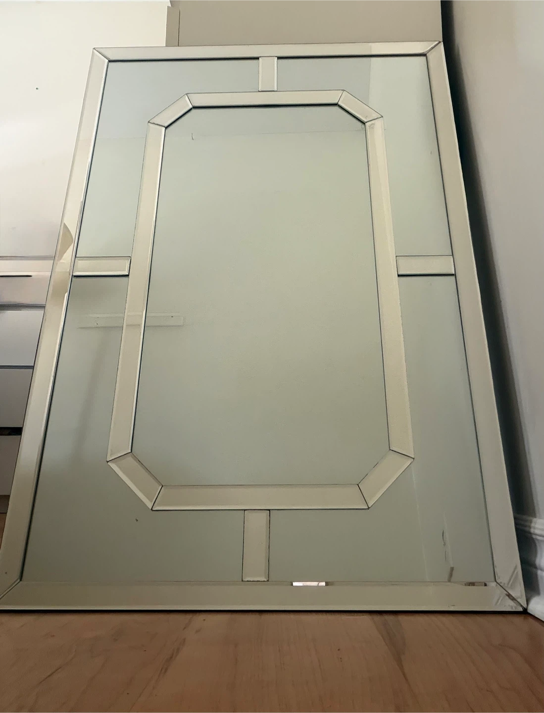 Beveled Mirror with Decorative Frame - photo 2