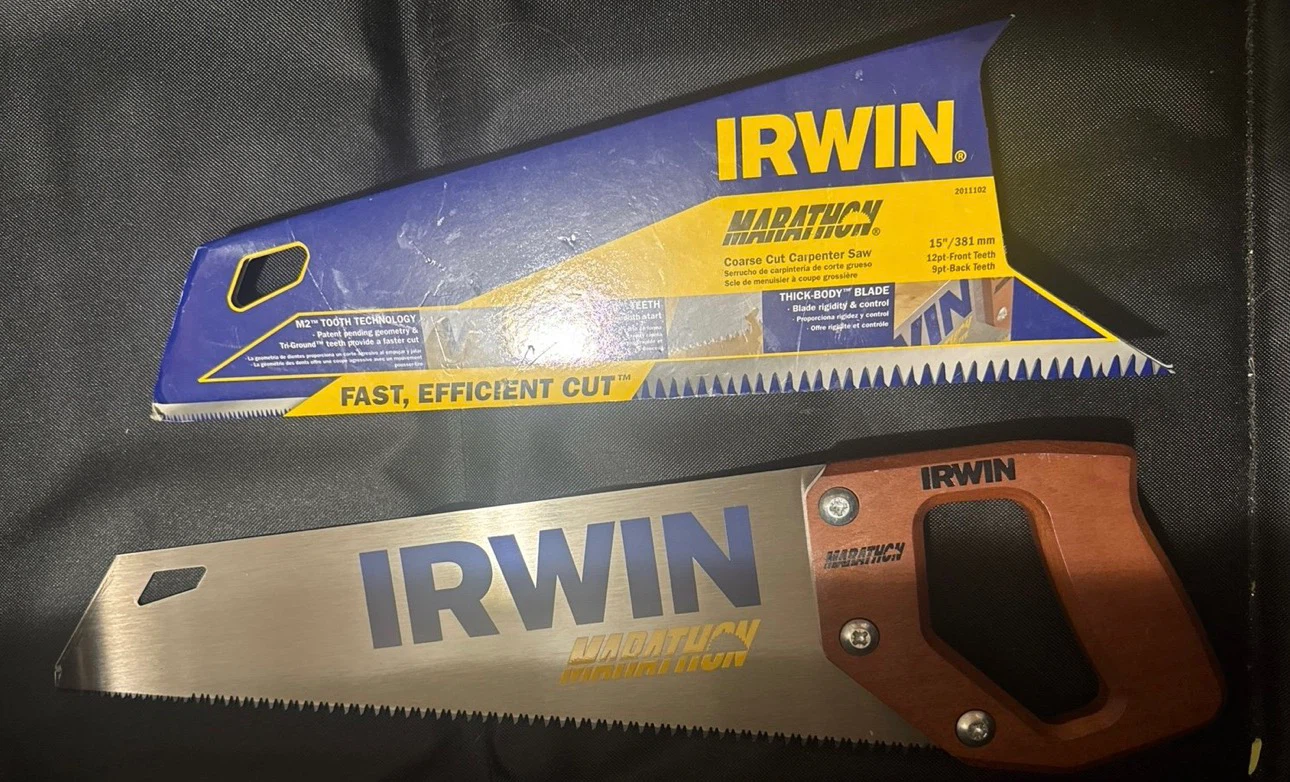 IRWIN Marathon Coarse Cut Carpenter Saw 15 inch
