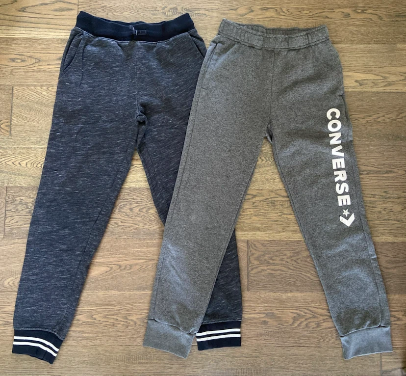 EUC Boys Converse/Joe Fresh Blue/Grey Jogger Set 10-12 yrs