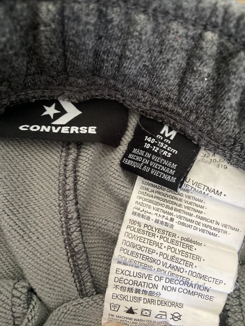 EUC Boys Converse/Joe Fresh Blue/Grey Jogger Set 10-12 yrs - photo 3