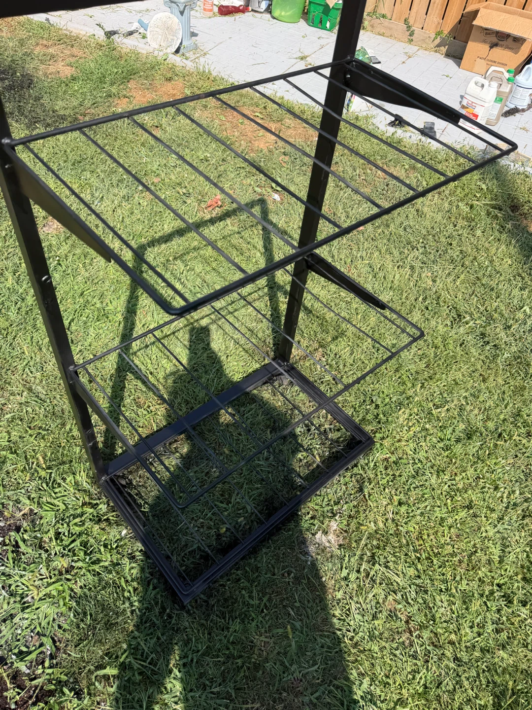 Black Metal 3-Tier Plant Stand - photo 2
