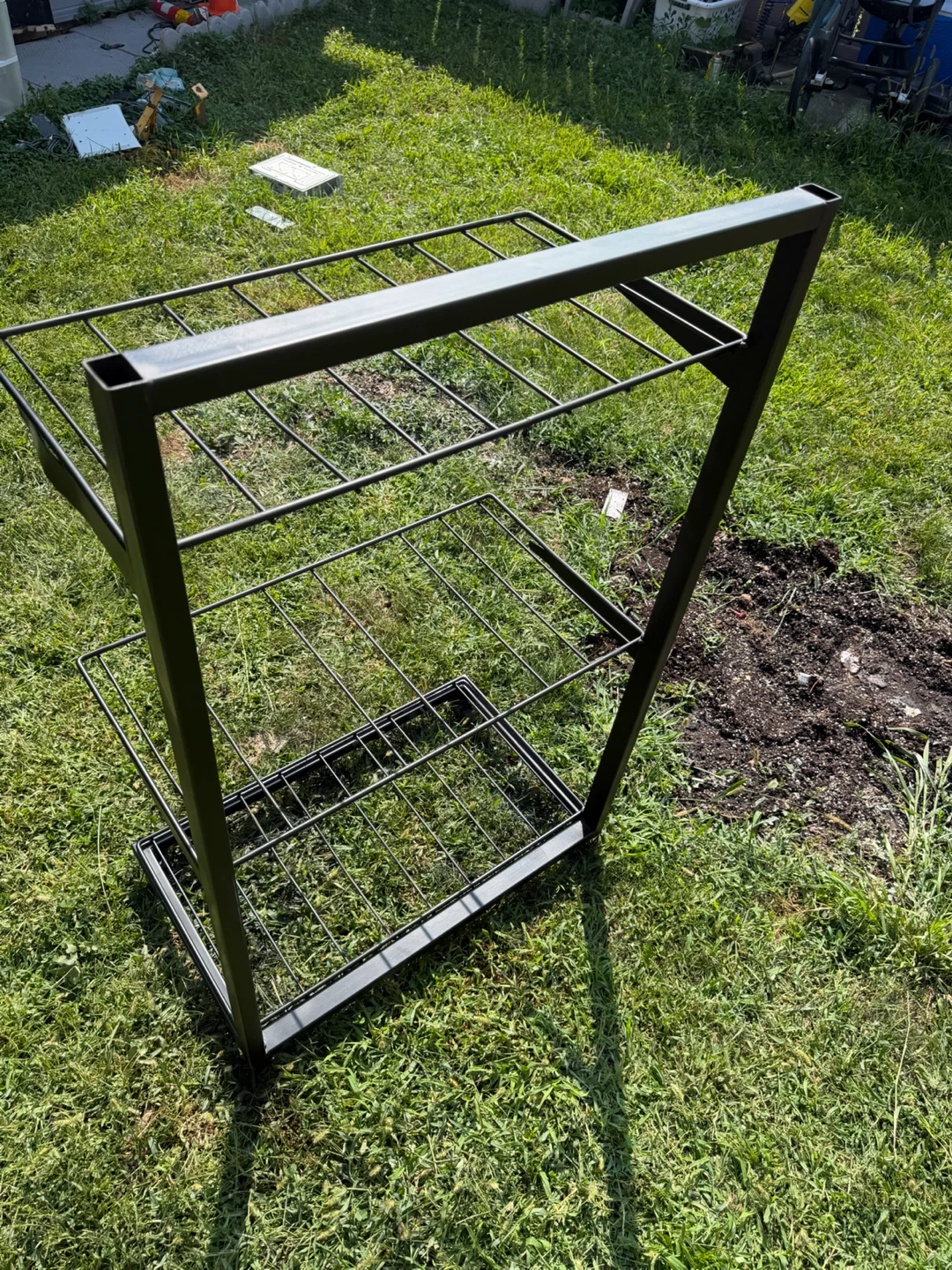 Black Metal 3-Tier Plant Stand - photo 5