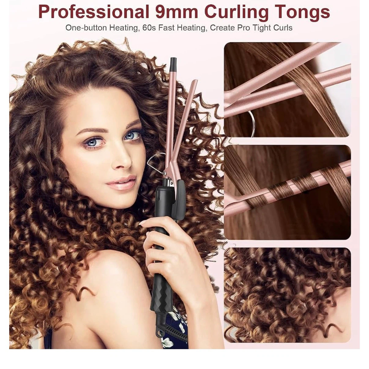 3/8 Inch, 9mm Thin Hair Curling Wand - photo 3