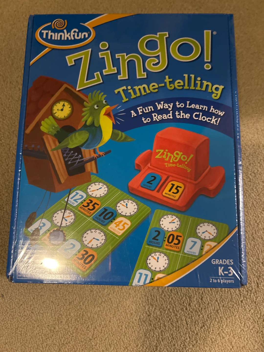 Thinkfun Zingo Time-telling Board Game