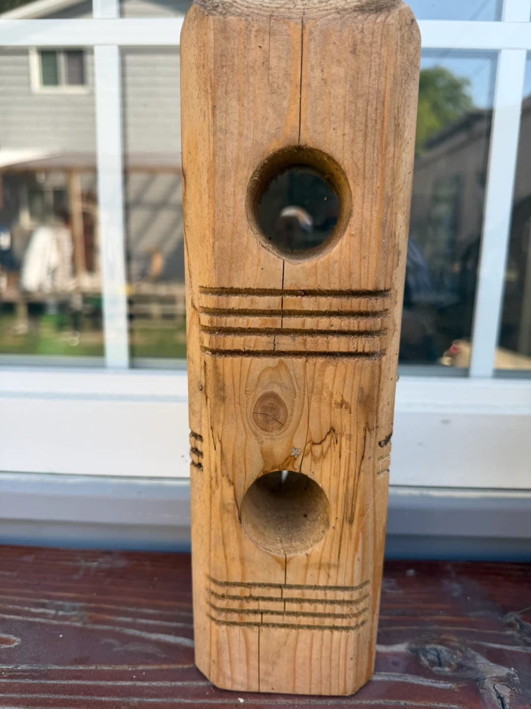 Wooden Bird Feeder