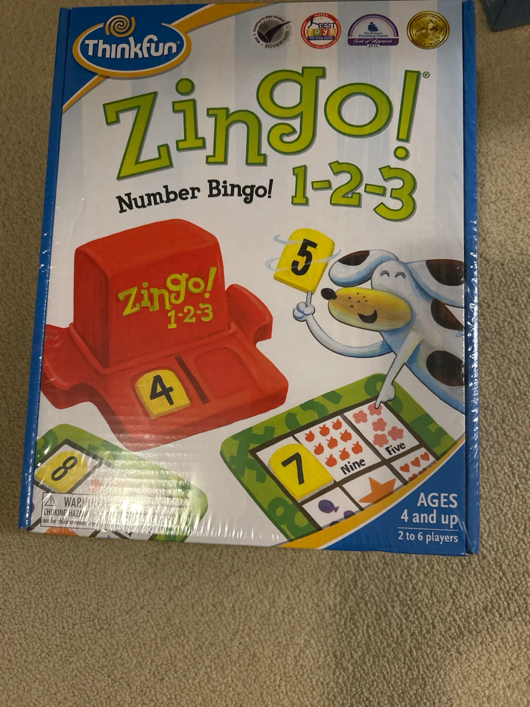 ThinkFun Zingo! 1-2-3 Number Bingo Game