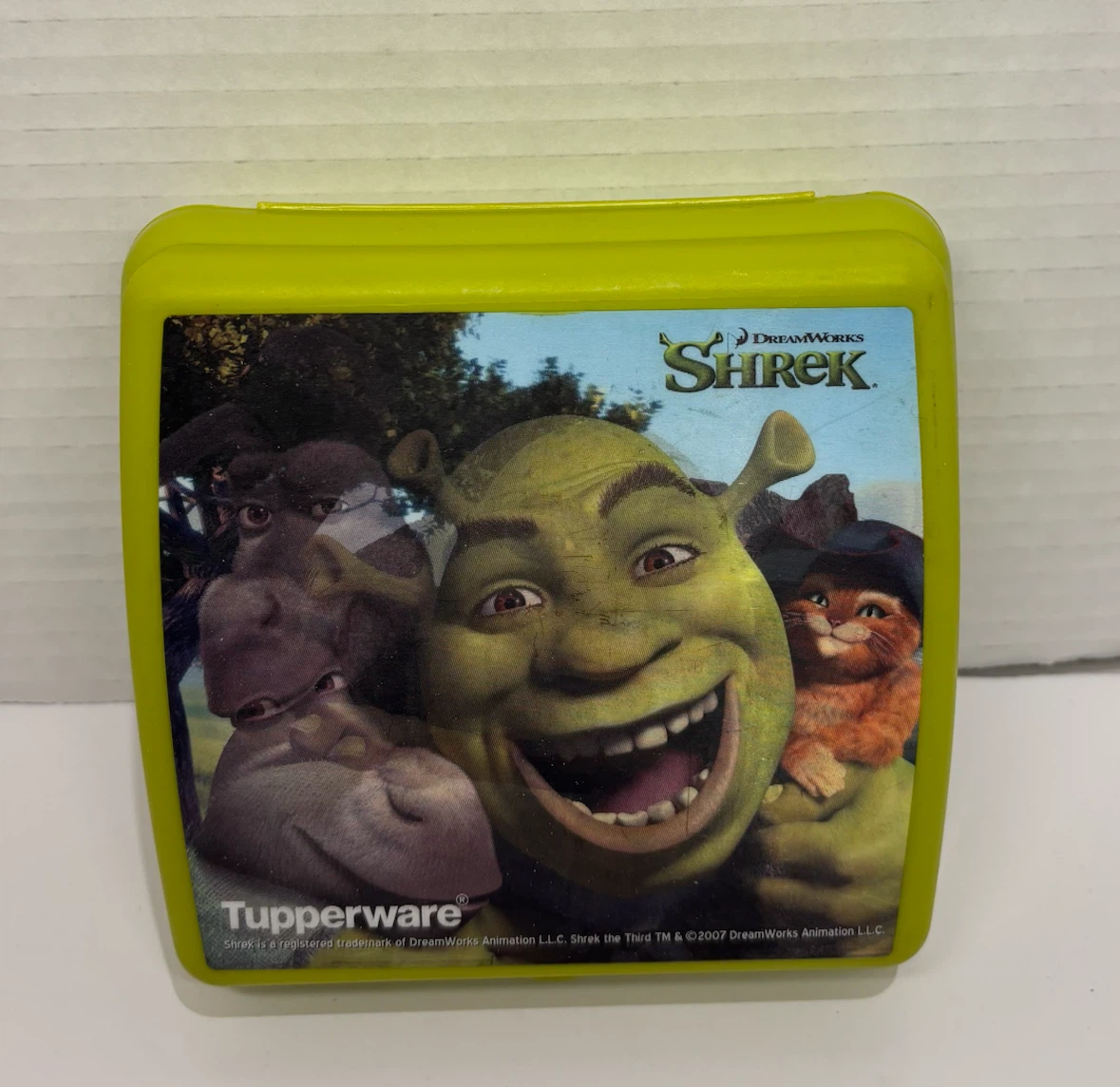 Retro Tupperware Shrek Lunch Box