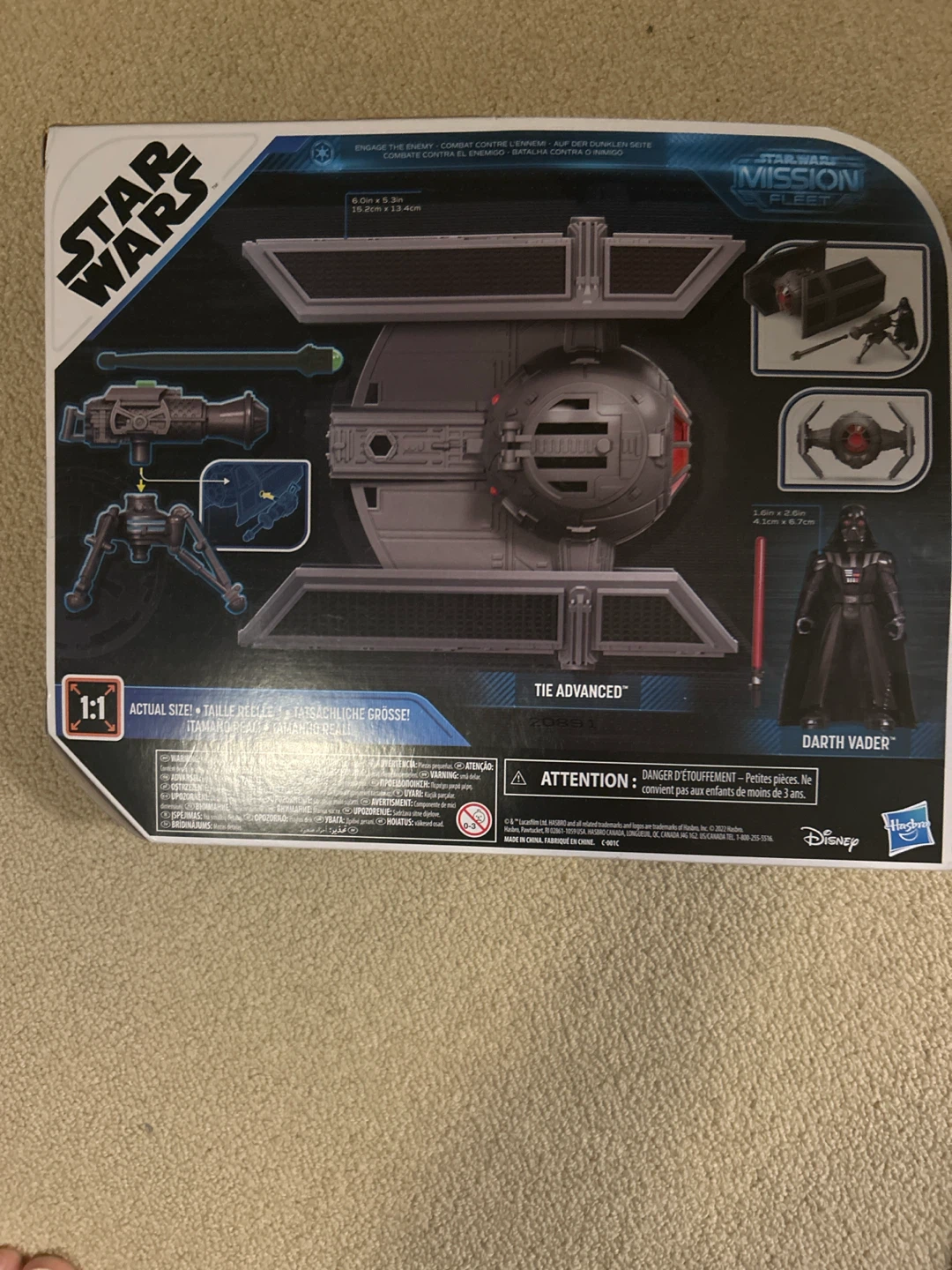 Star Wars Mission Fleet TIE Advanced Darth Vader Set - photo 2