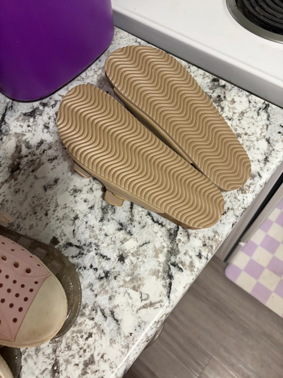 Ardene Beige Double Buckle Slides - photo 3