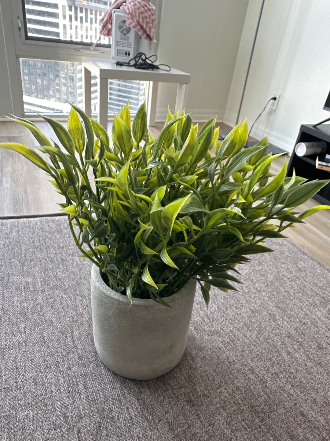 Artificial Plant in Grey Pot