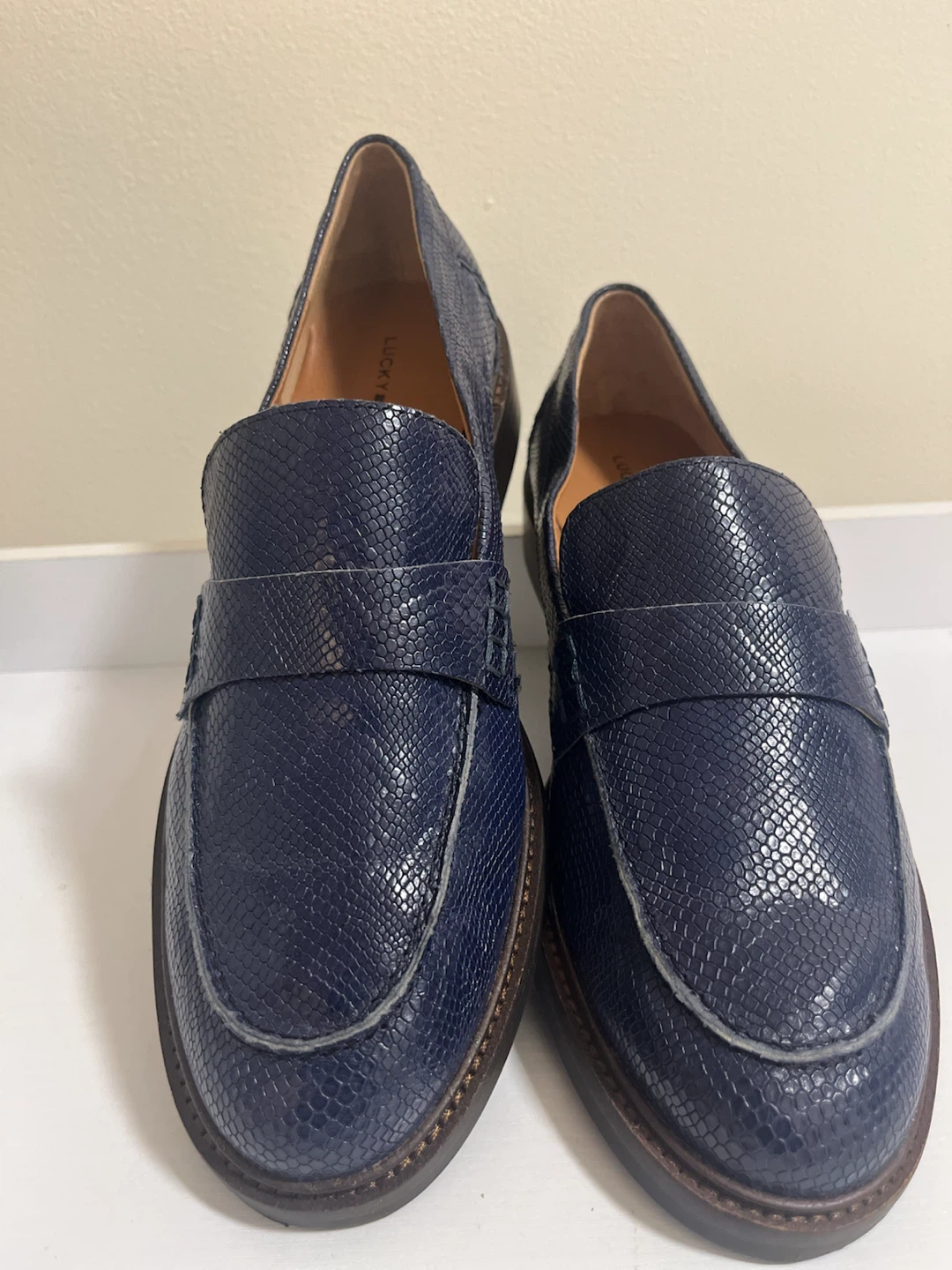 Lucky Brand Salima Loafers Blue Women 9.5