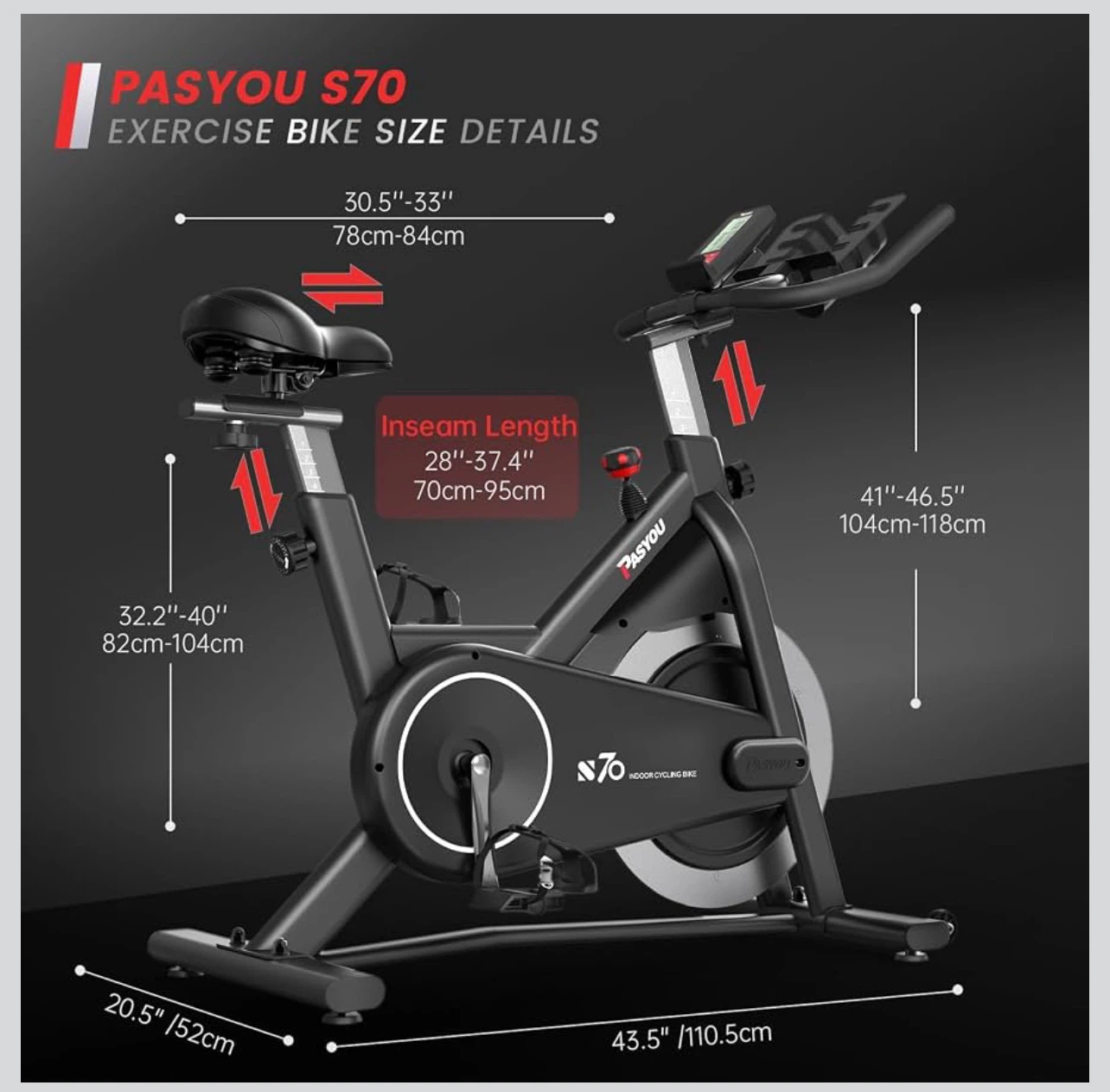 PASYOU S70 Indoor Cycling Bike - photo 2