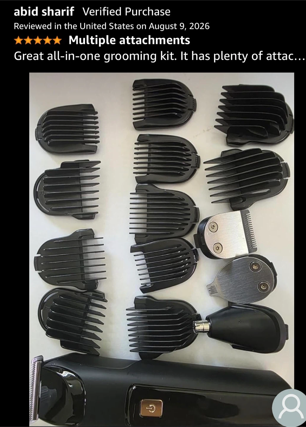 Beard Trimmer for Men, 18-in-1 Grooming Kit - photo 4