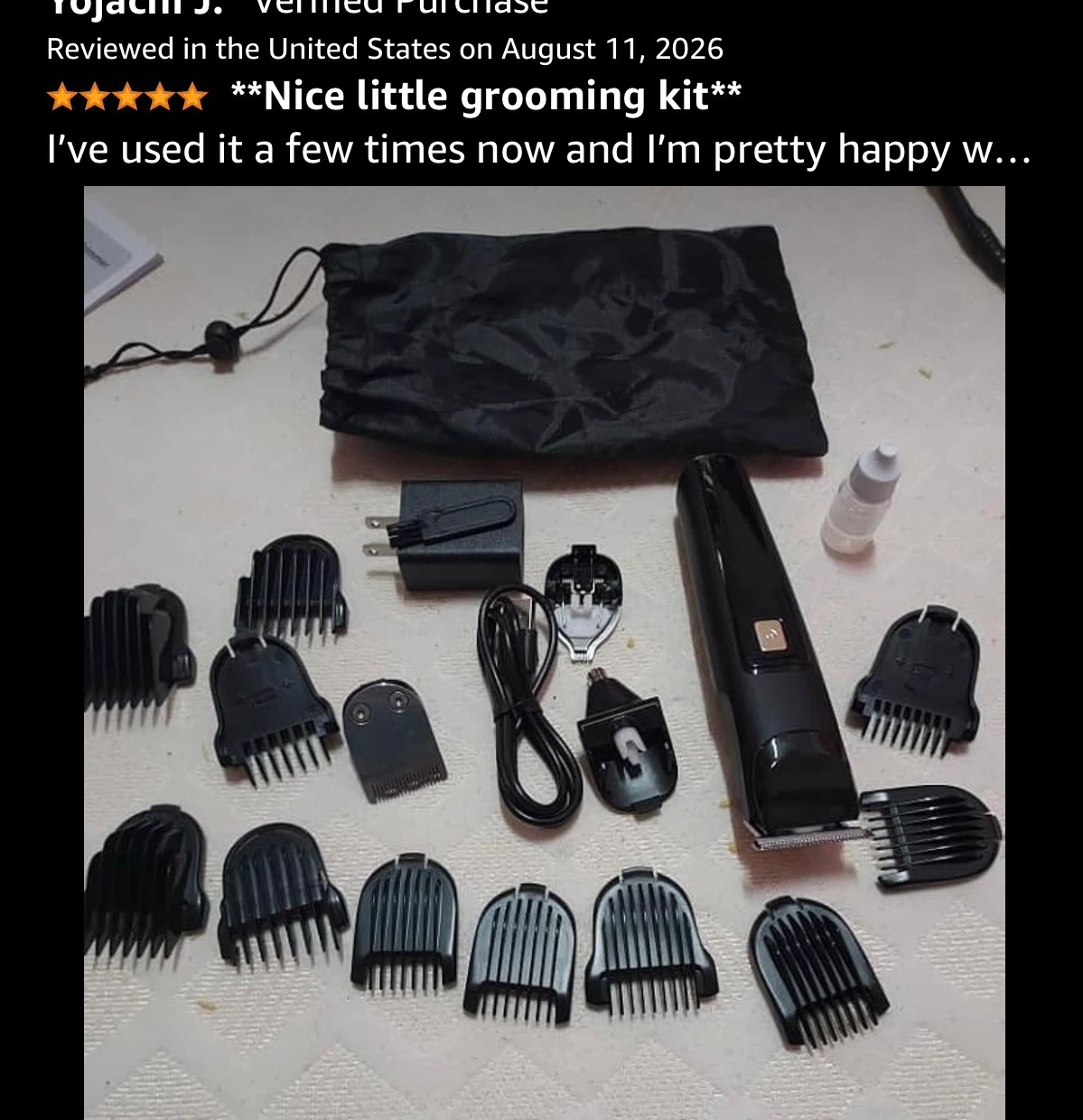 Beard Trimmer for Men, 18-in-1 Grooming Kit - photo 5