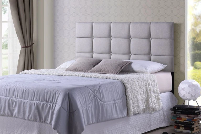 New Queen Size Light Gray Bordeaux Upholstered Headboard - photo 4
