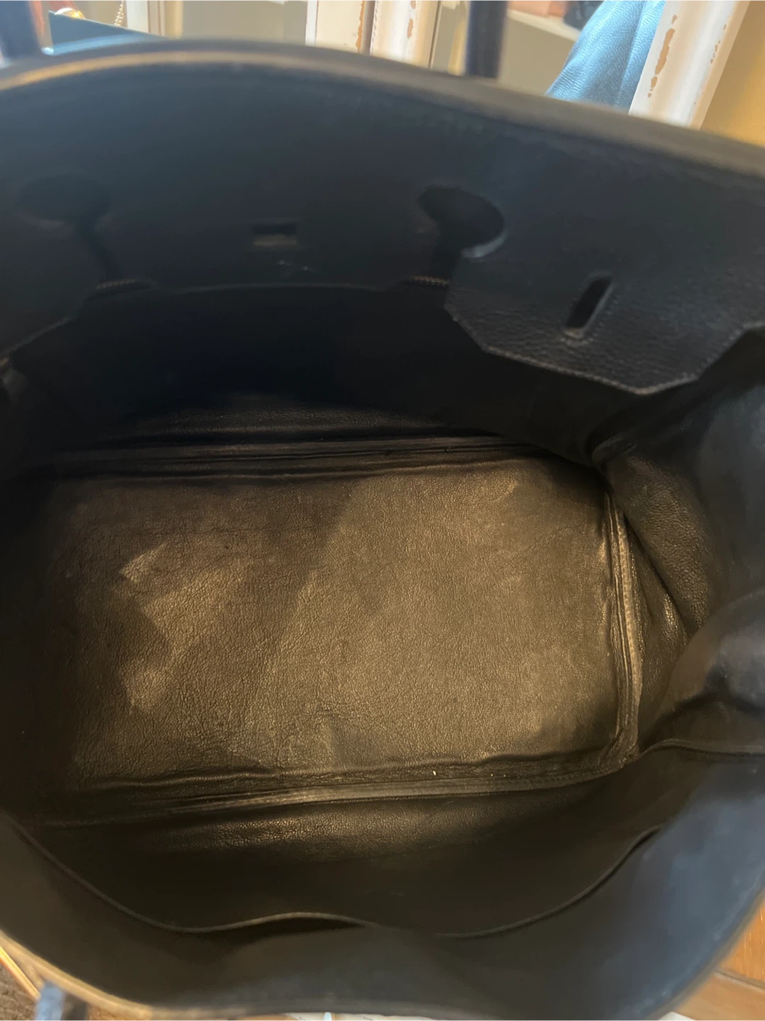 Hermès Paris Black Leather Tote Bag - photo 4