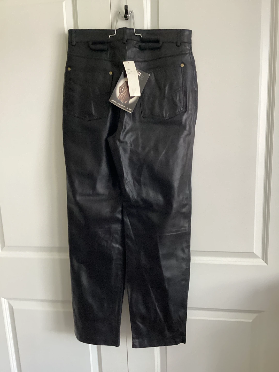 LADIES BLACK LEATHER JEAN - photo 2