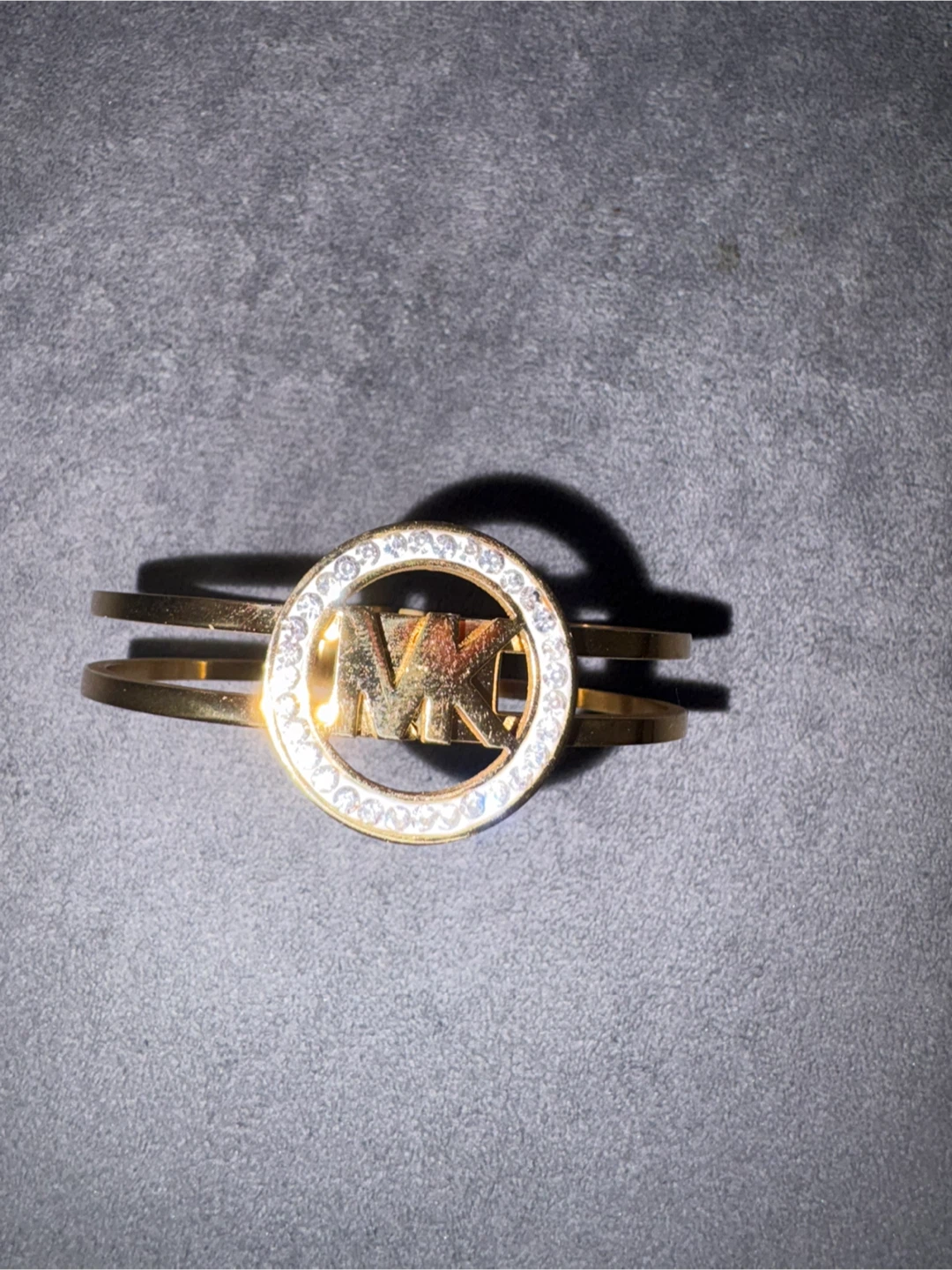 Michael Kors MK Logo Bangle Bracelet Gold Tone - photo 5