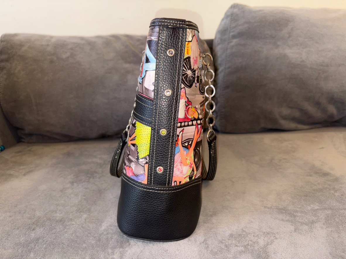 Tote Bag with Quirky Cartoon Print - photo 4